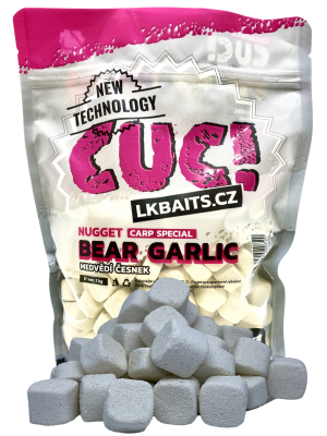 LK Baits CUC! Nugget Carp Garlic Bear 17 mm, 1kg